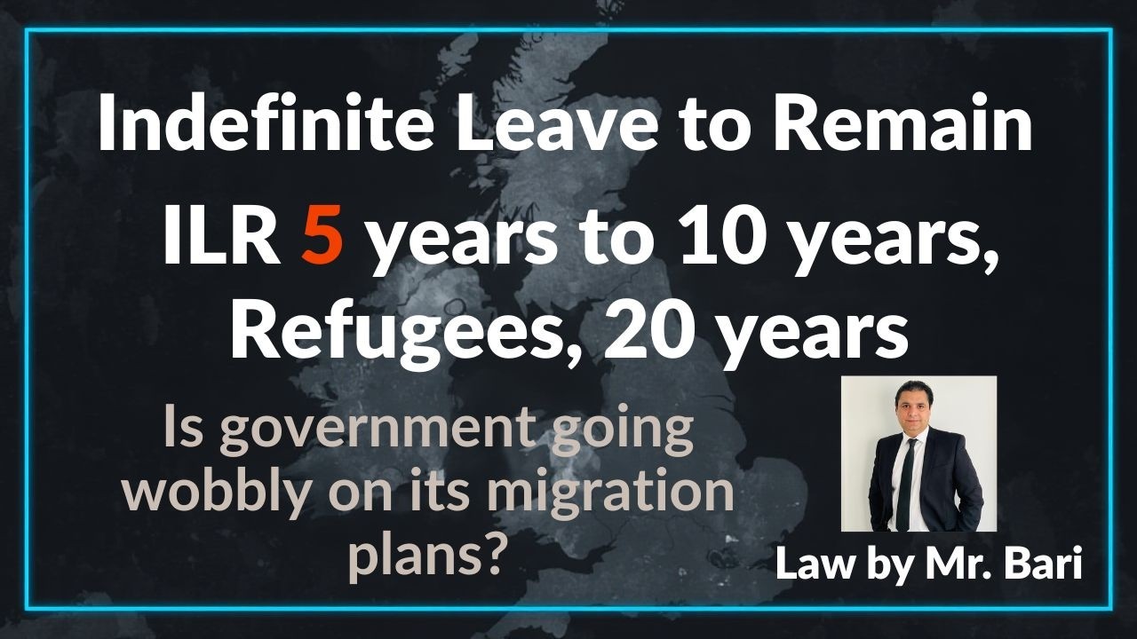 ILR 5 to 10 years and refugee 20 years, is government going wobbly on its migration plans? 