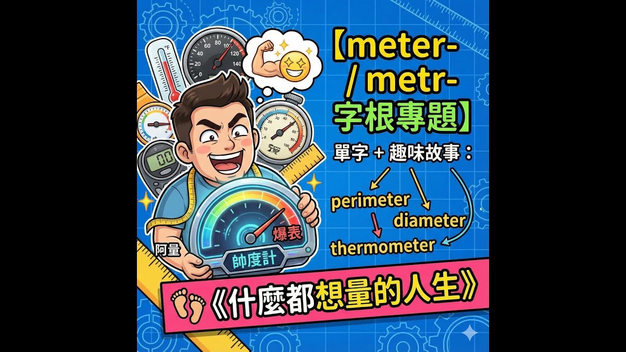📏【字根冒險記：meter- / metr-｜什麼都想量的人生】
