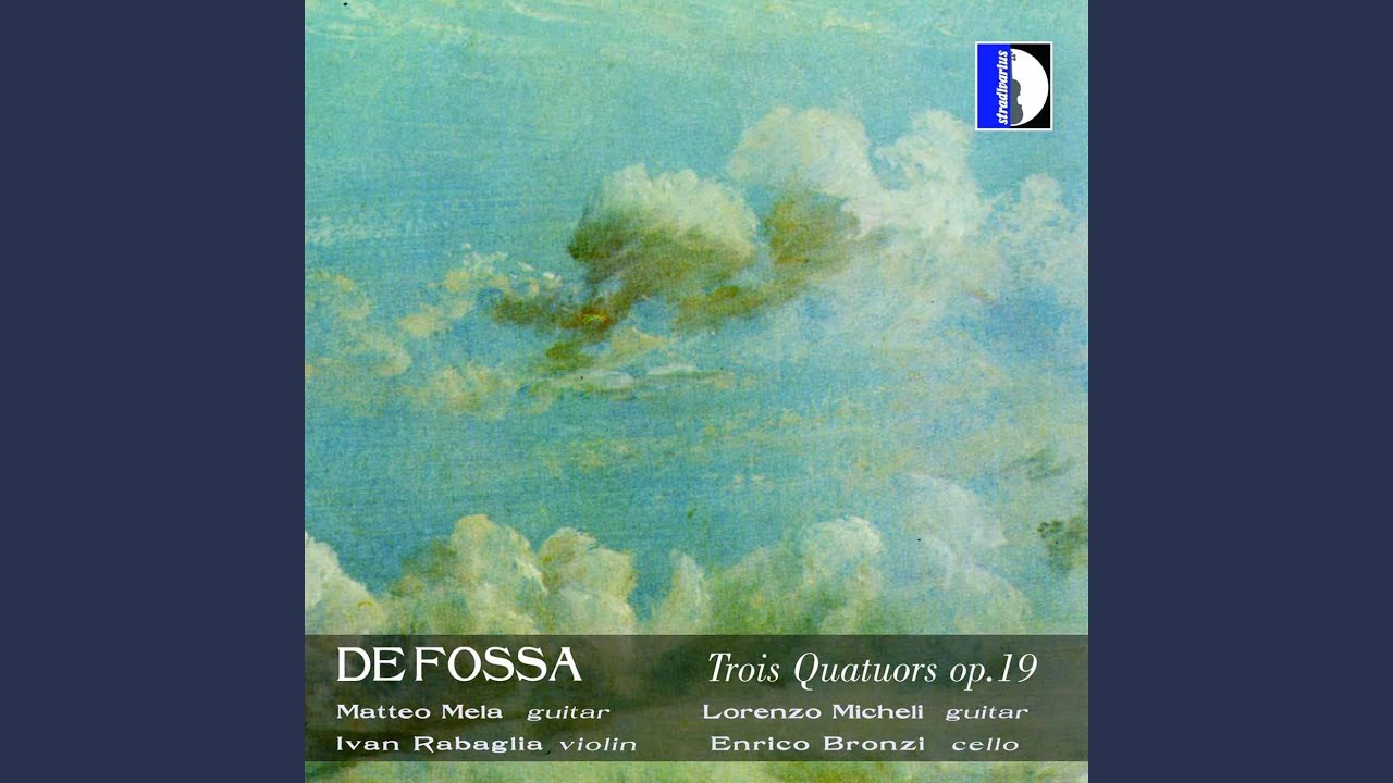 Quartet for 2 Guitars, Violin & Cello in A Major, Op. 19 No. 3, I. Lento sensible e sostenuto -...