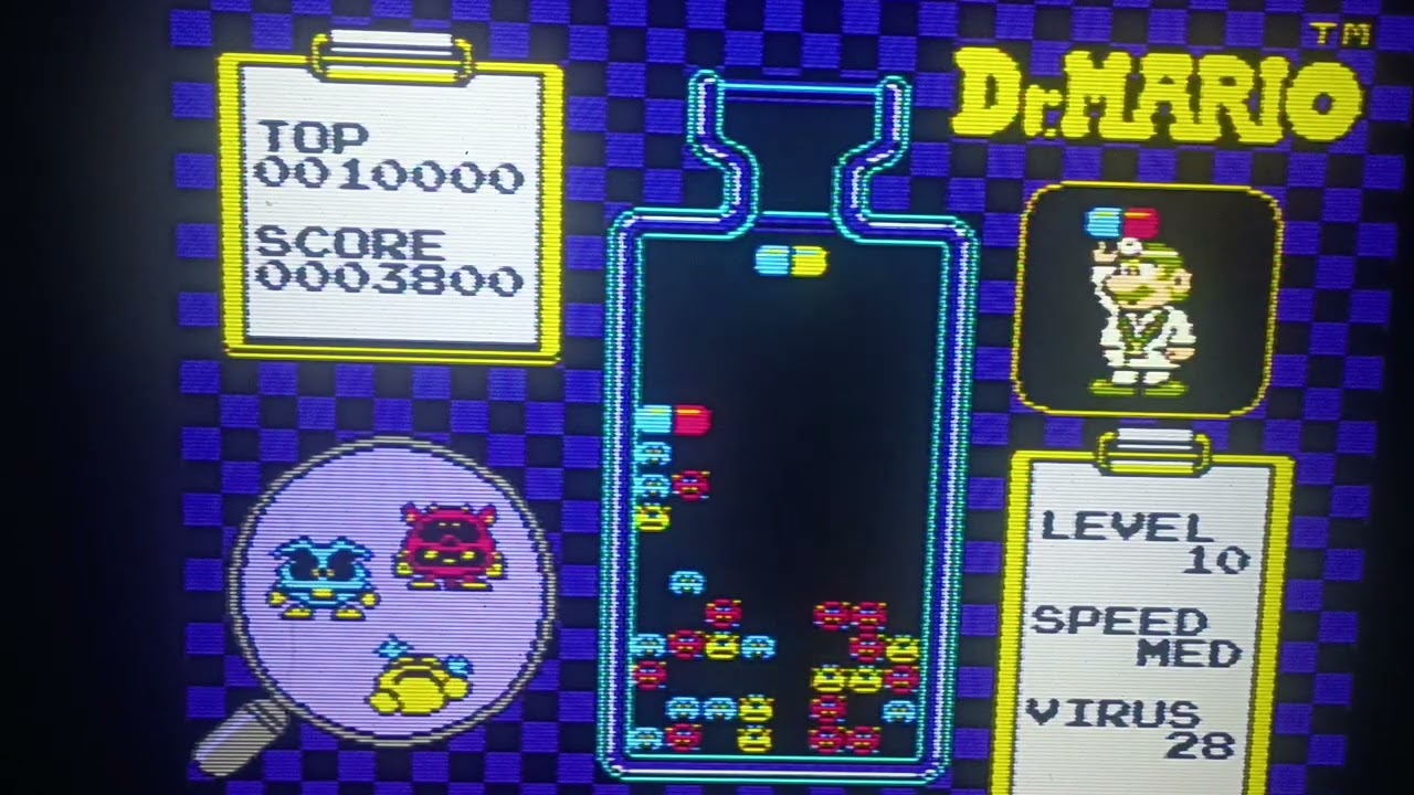 1990 Nintendo NES Dr. Mario demo Tuesday February 10th 2026
