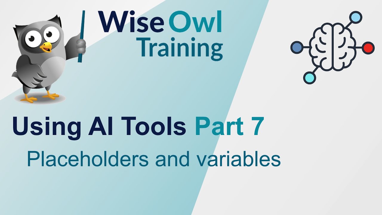 Using AI Tools Part 7 - Placeholders and variables