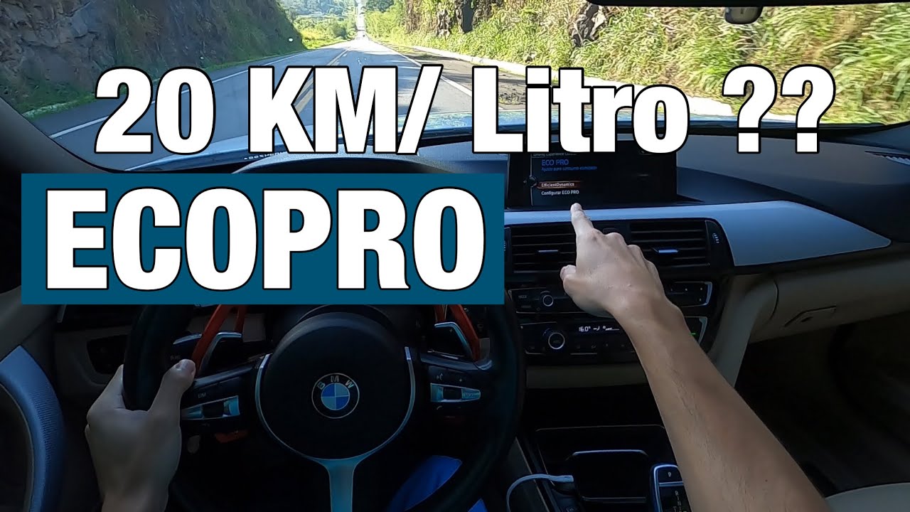 BMW 320i CONSUMO MODO ECOPRO NA PRÁTICA !!