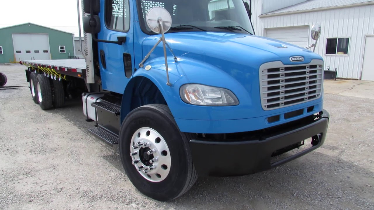 2014 Freightliner M2  Flatbed Princeton Piggyback Moffett Truck For Sale stk 0198GG