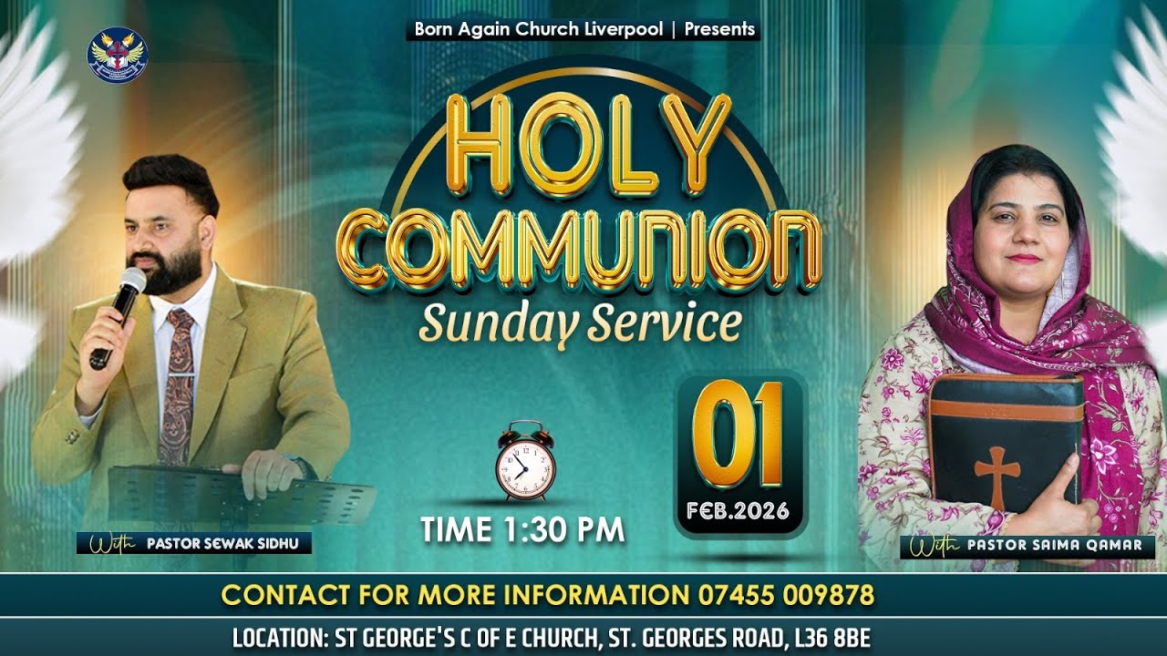 HOLY COMMOUNION SUNDAY PRAYER SERVICE || 02 FEB.2026 || BORN AGAIN CHURCH LIVERPOOL ||