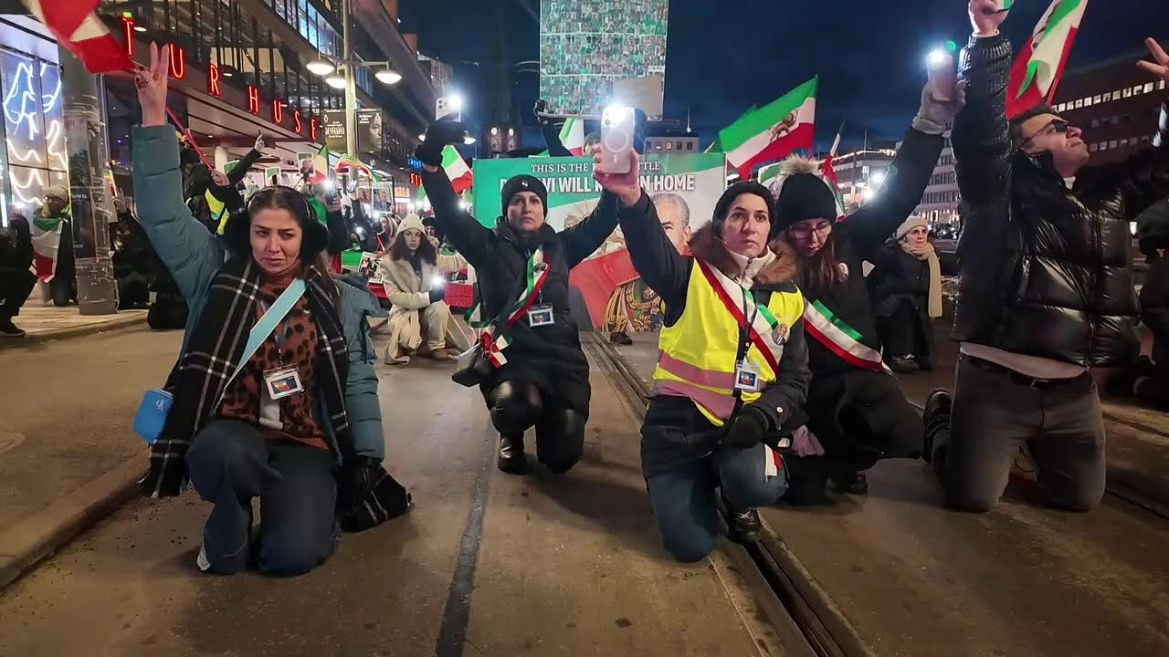 Demonstration för Irans frihet #javidshah