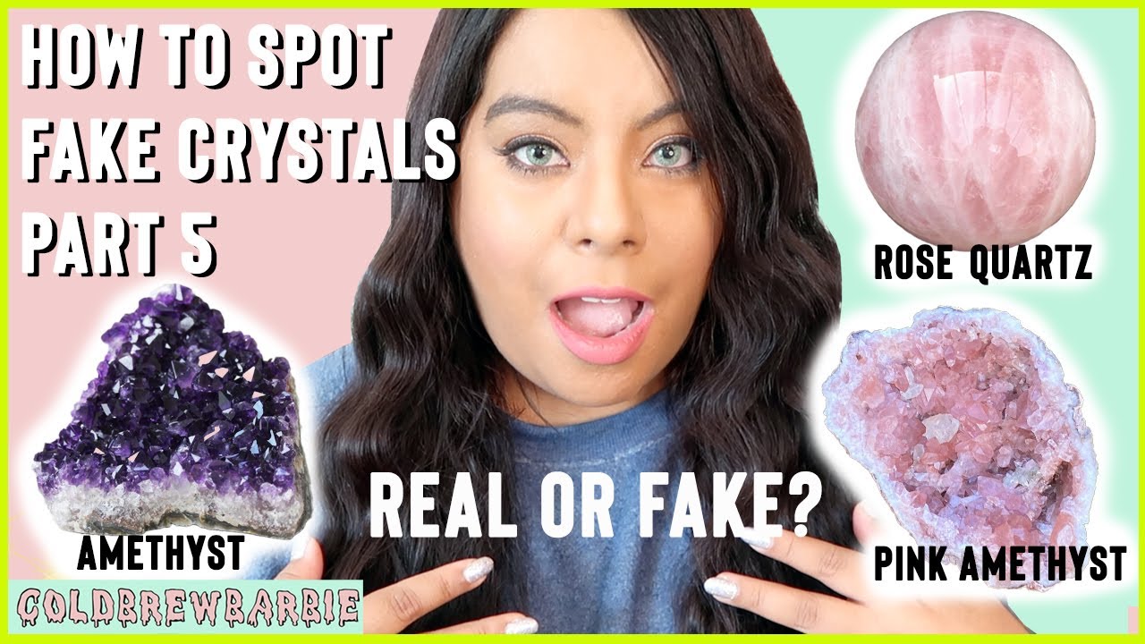 HOW TO SPOT FAKE CRYSTALS | PART 5 | ROSE QUARTZ , PINK AMETHYST & AMETHYST | ARE YOUR CRYSTALS FAKE