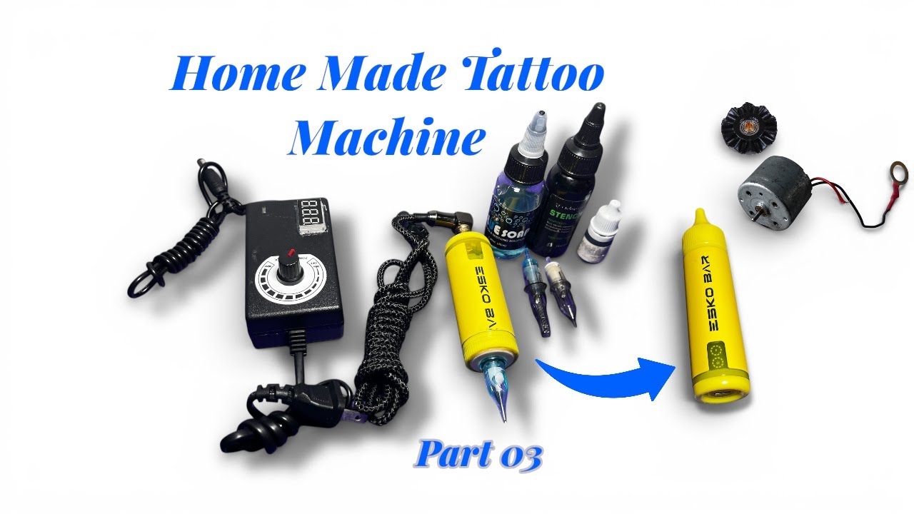 Home Made Tattoo Machine part 03,တက်တူးစက်လုပ်နည်းအပိုင်း (၃) #tattoo #homemade #youtubevideo