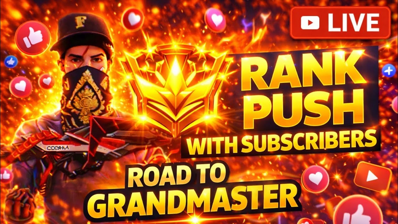 Rank push with subscribers and random players 😇❤️.... Let's play together 💪💫