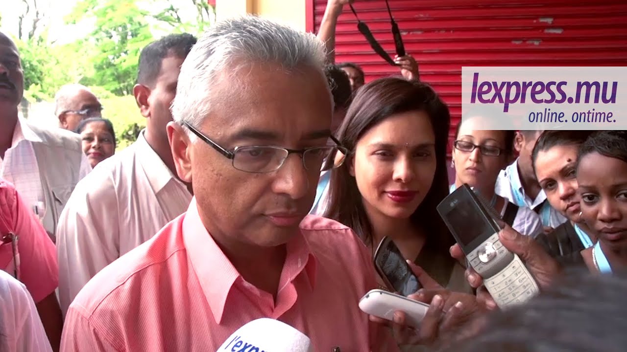 Pravind Jugnauth en famille à Vacoas