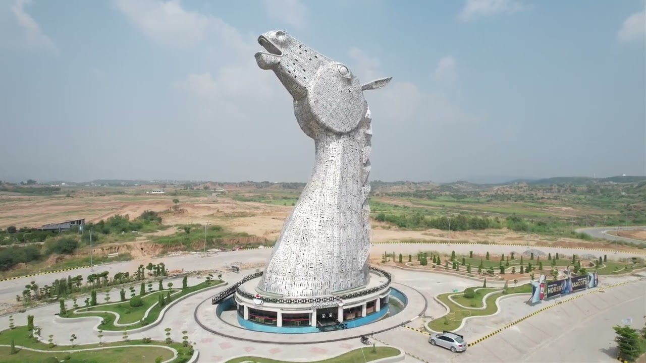 Hores Mascot Blue World City Islamabad | Second Cup Coffee | Drone Shoot