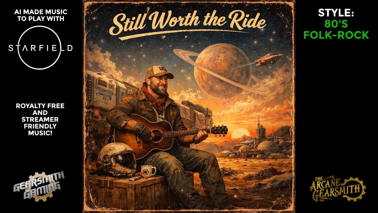 Still Worth the Ride - AI Music to play with Starfield - 80's Folk Rock