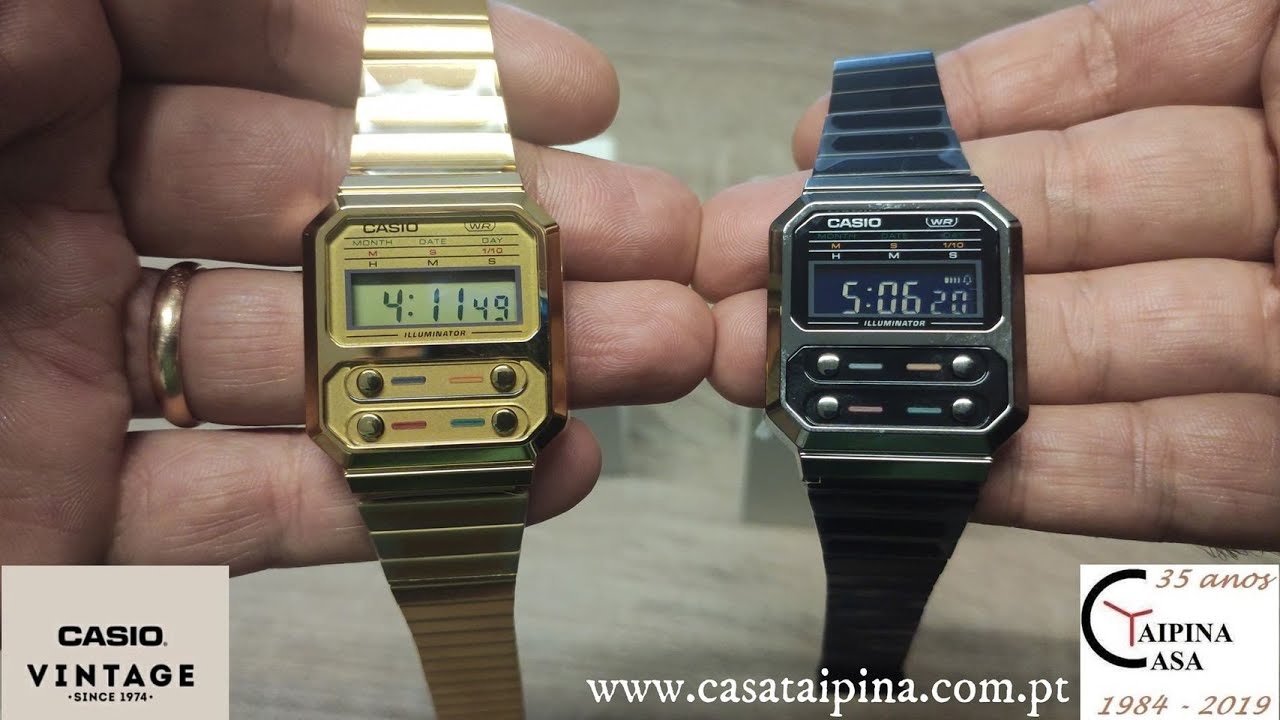 Casio Vintage A100WEG-9AEF vs A100WEGG-1AEF