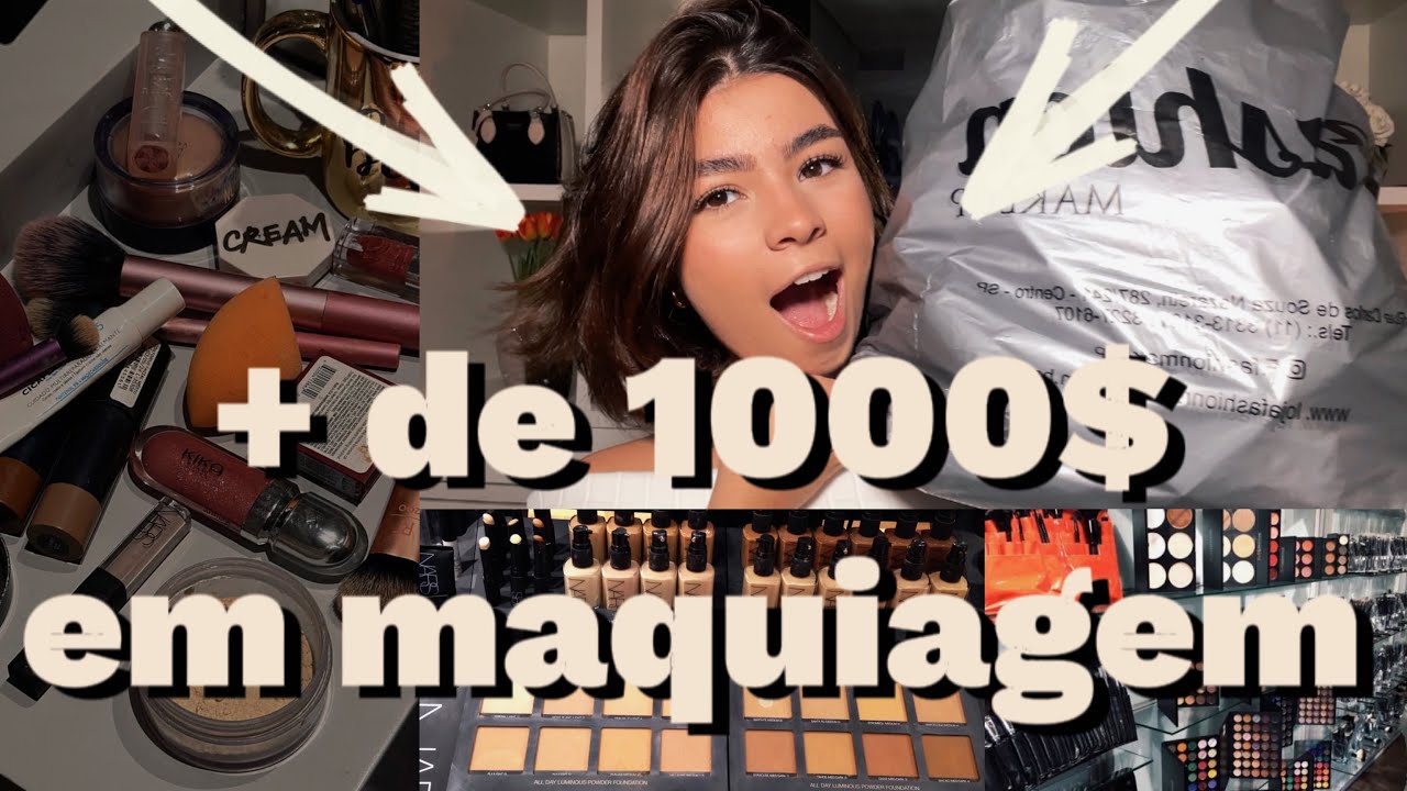 GASTEI 1000 reais em MAQUIAGEM -  comprinhas de makes!