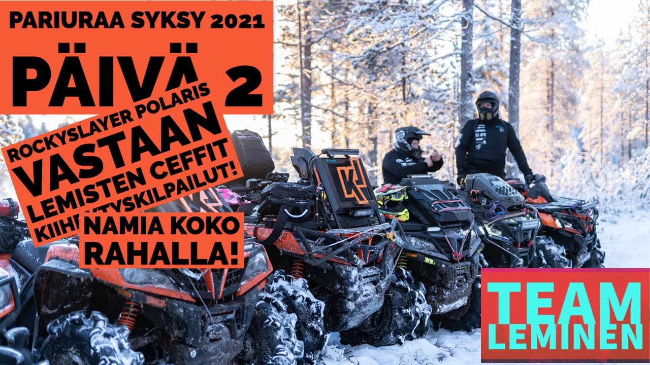 Pariuraa syksy 2021 - Ajopäivä 2 + Polaris vs. CFmoto kiihdytyskisa!