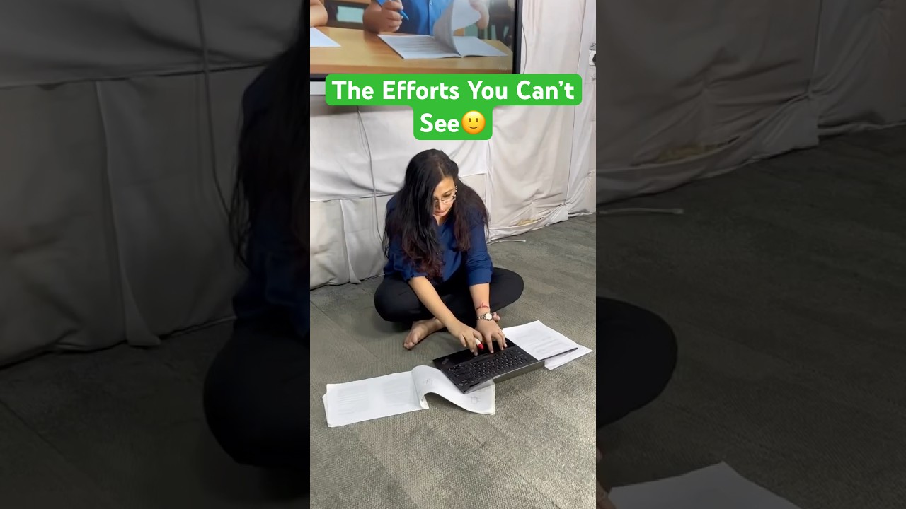 The efforts you can&rsquo;t see &hellip;.🙂
