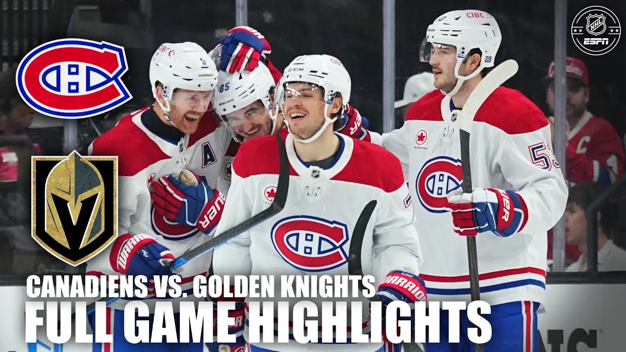 Montreal Canadiens vs. Vegas Golden Knights | Full Game Highlights | ESPN NHL