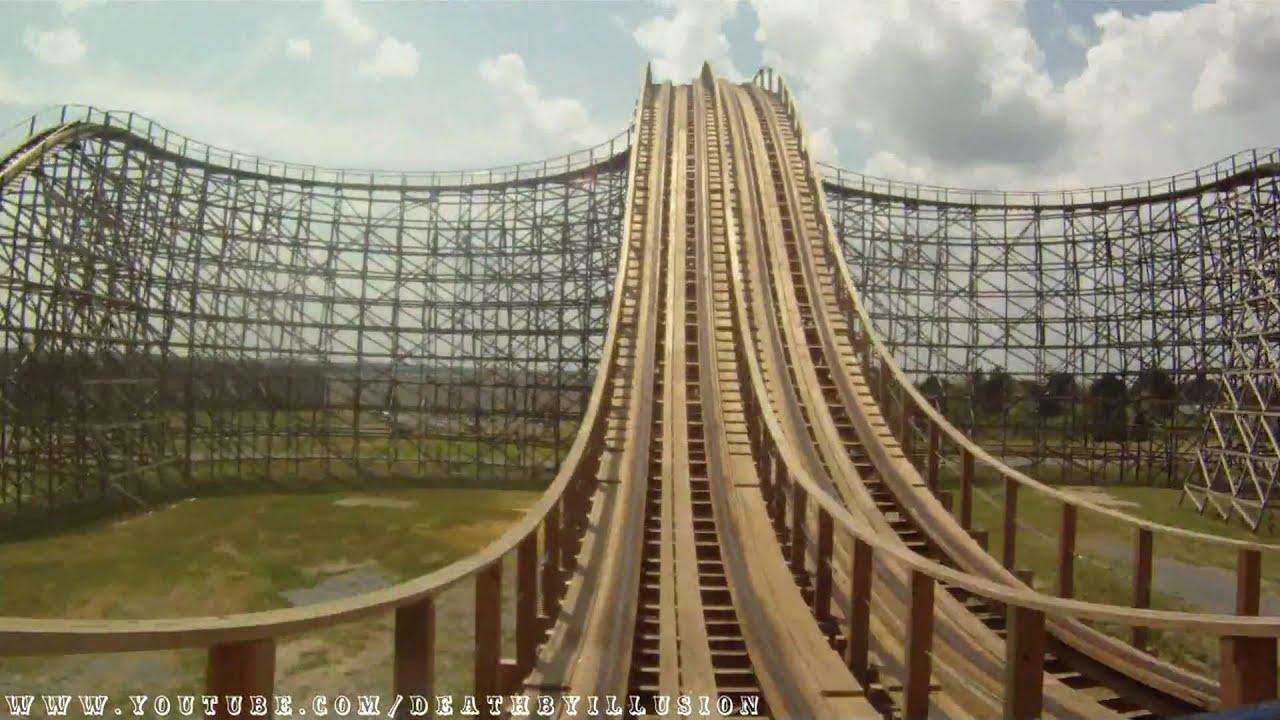 Thunder Road North Carolina Side On-ride Front Seat (HD POV) Carowinds
