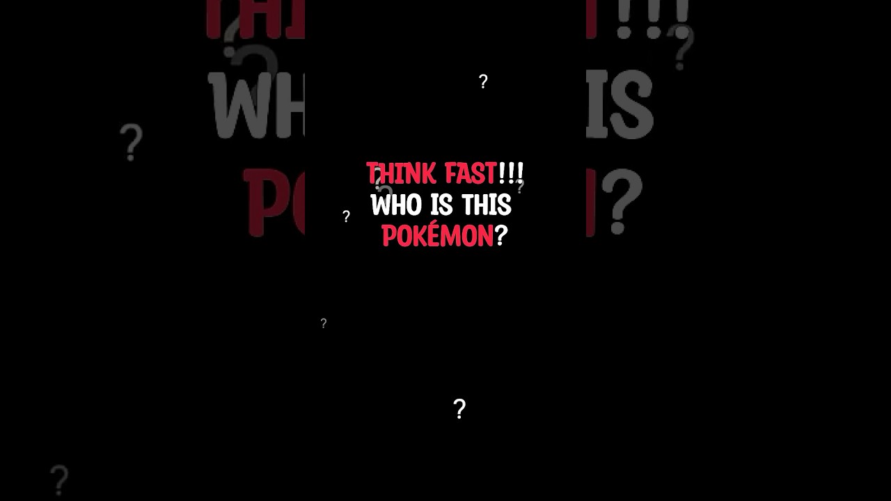 THINK FAST!! Who is this Pok&eacute;mon? 🤔✨🔍 #46 &ndash; Riddle Challenge!