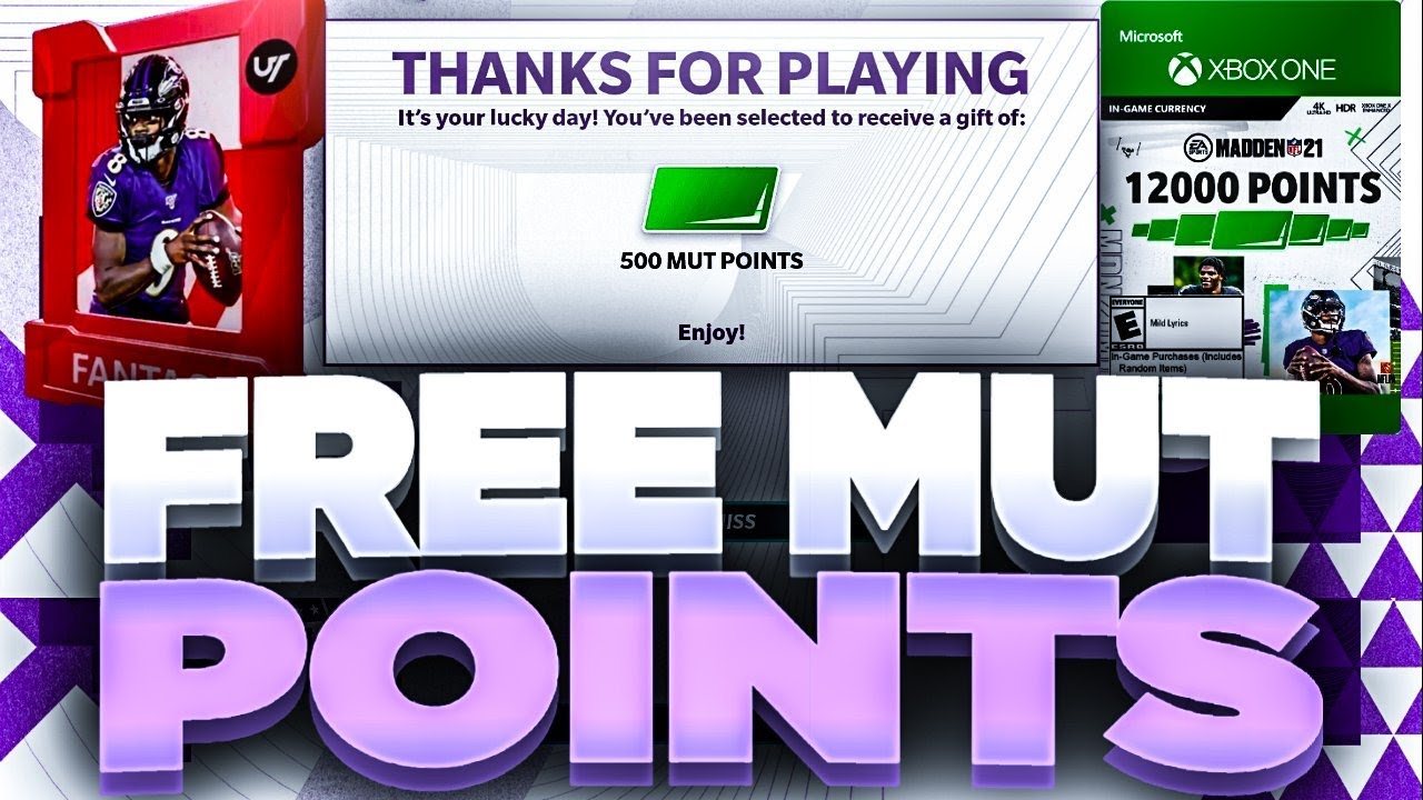 FREE MUT POINTS! | EA IS GIVING OUT FREE POINTS AND PACKS! | FREE MADDEN CASH MUT 21!