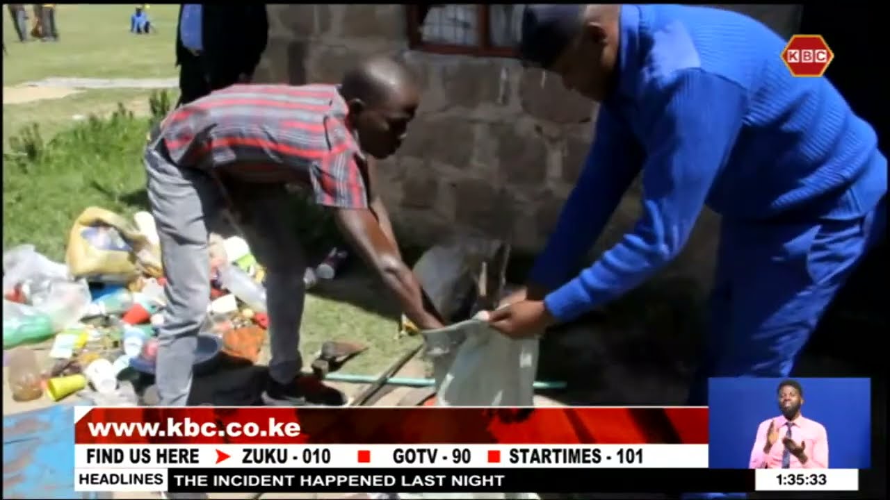 Police recover crude weapons used in conducting criminal activities in Nanyuki