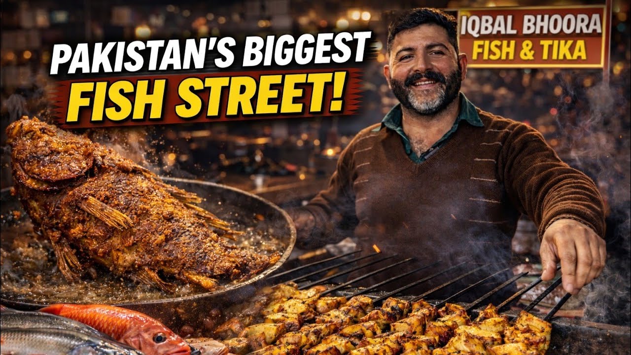 ✅ Pakistan’s BIGGEST Fish Food Street!