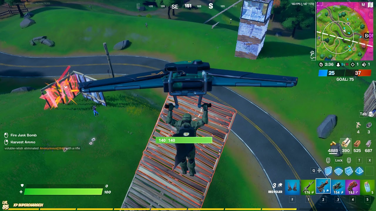 Fortnite Recycler elimination!