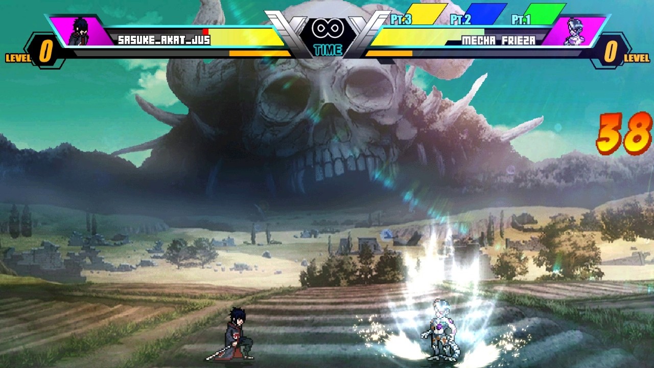 Sasuke Uchiha vs Mecha Frieza   Epic Anime Crossover Fight!