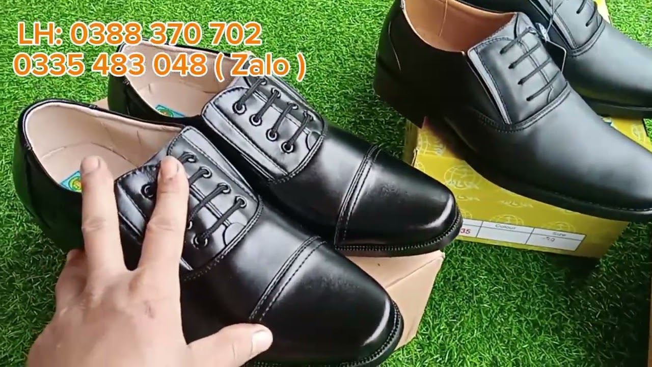 Mẫu giày da nam cấp tướng tá, hàng chuẩn quân nhu #giới#thiệu#