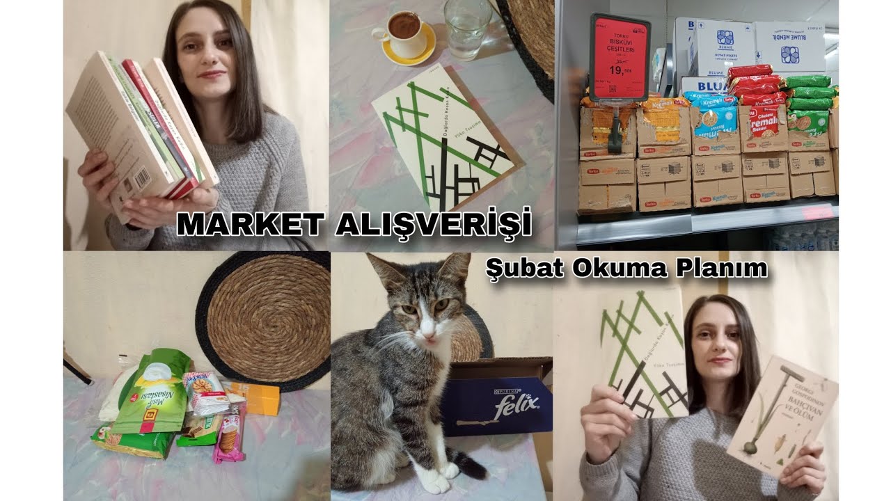 Market Alışverişim 🛒 | Evde Bir Gün & Şubat Okuma Planım 🌿 📚 #alışveriş #vlog #kitap 