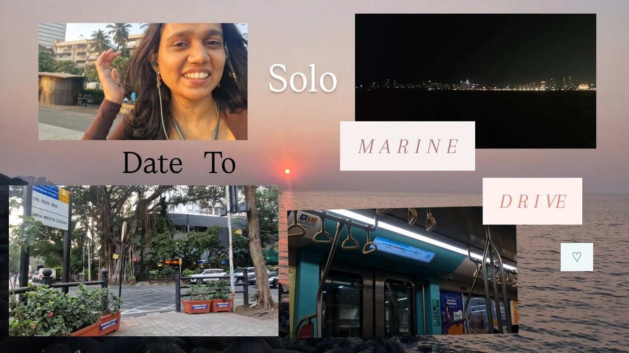 Solo Date at Marine Drive | Mumbai Metro Vlog (Sunset + Night View) | Mumbai Travel 2026 🌅🚇