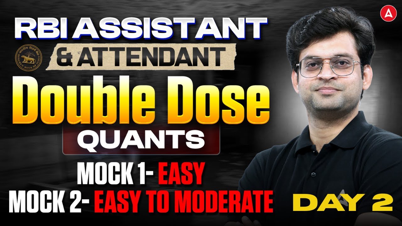 RBI Assistant & Attendant Quants | Quants Practice Set Mock 1 & Mock 2 Day 2 | By Navneet Sir
