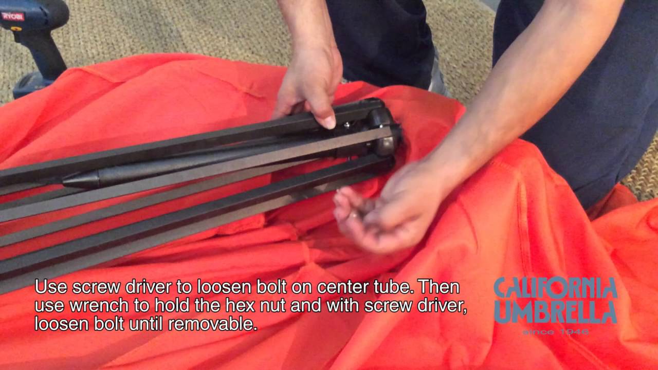 California Umbrella Bayside Series-BA908 9ft. Aluminum Umbrella Instruction Video