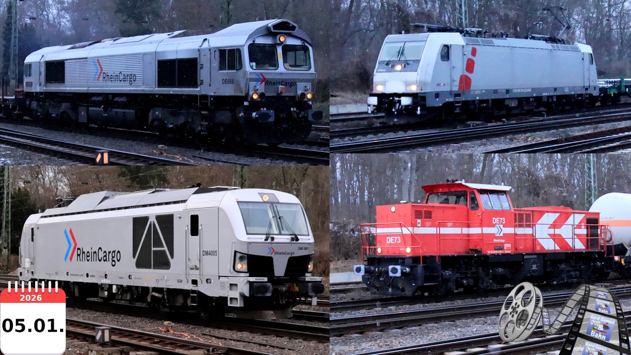 Trainspotting #1023- 4k60 - 05.01.2026 alle Zugsichtungen Köln Eifeltor
