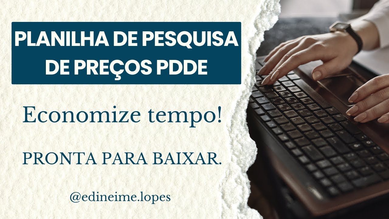 PLANILHA DE PESQUISA DE PREÇOS DO PDDE