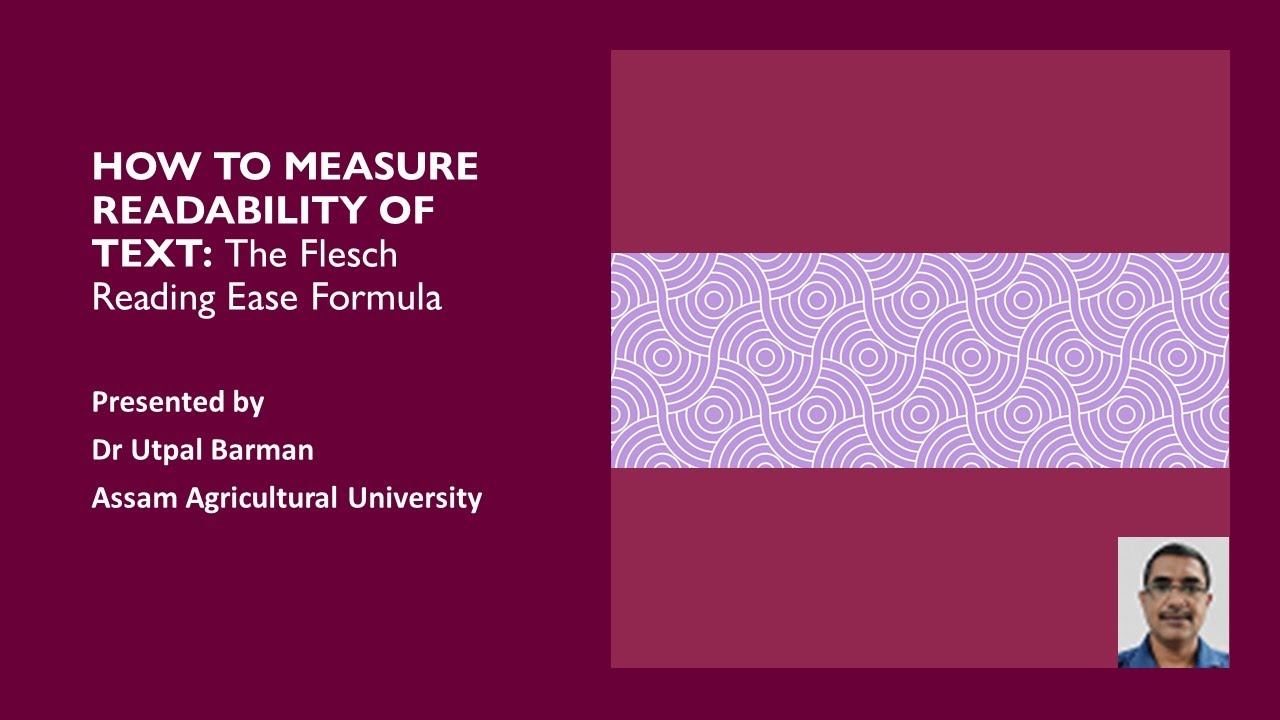 How to measure readability of text: The Flesch Reading Ease Formula