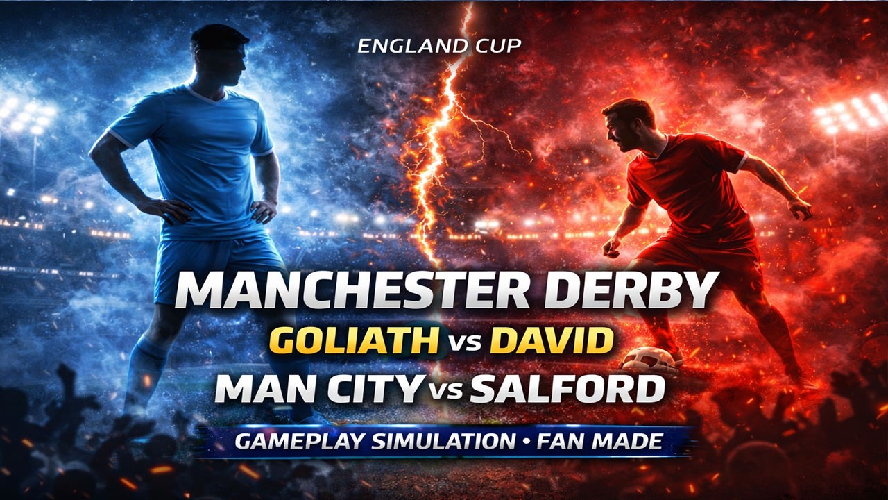 Manchester Derby 🔥 | Man City vs Salford | Goliath vs David | Gameplay Simulation (Fan Made)