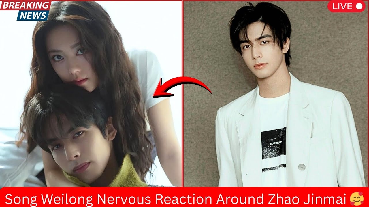 ❌ Song Weilong Couldn’t Hide His Nervousness in Front of Zhao Jinmai 😳💕