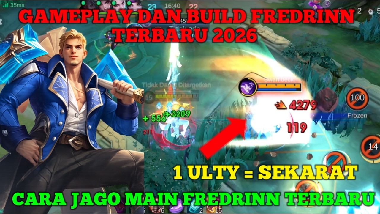 CARA JAGO MAIN FREDRINN 2026 | GAMEPLAY DAN BUILD FREDRINN TERBARU 2026 - MLBB