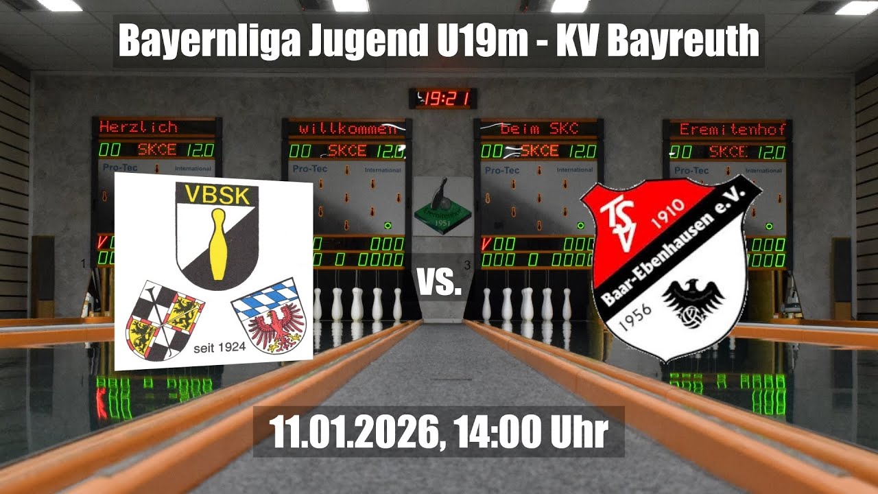 6. Spieltag Saison 25/26: KV Bayreuth U19m gegen TSV-SKC Baar-Ebenhausen U19m