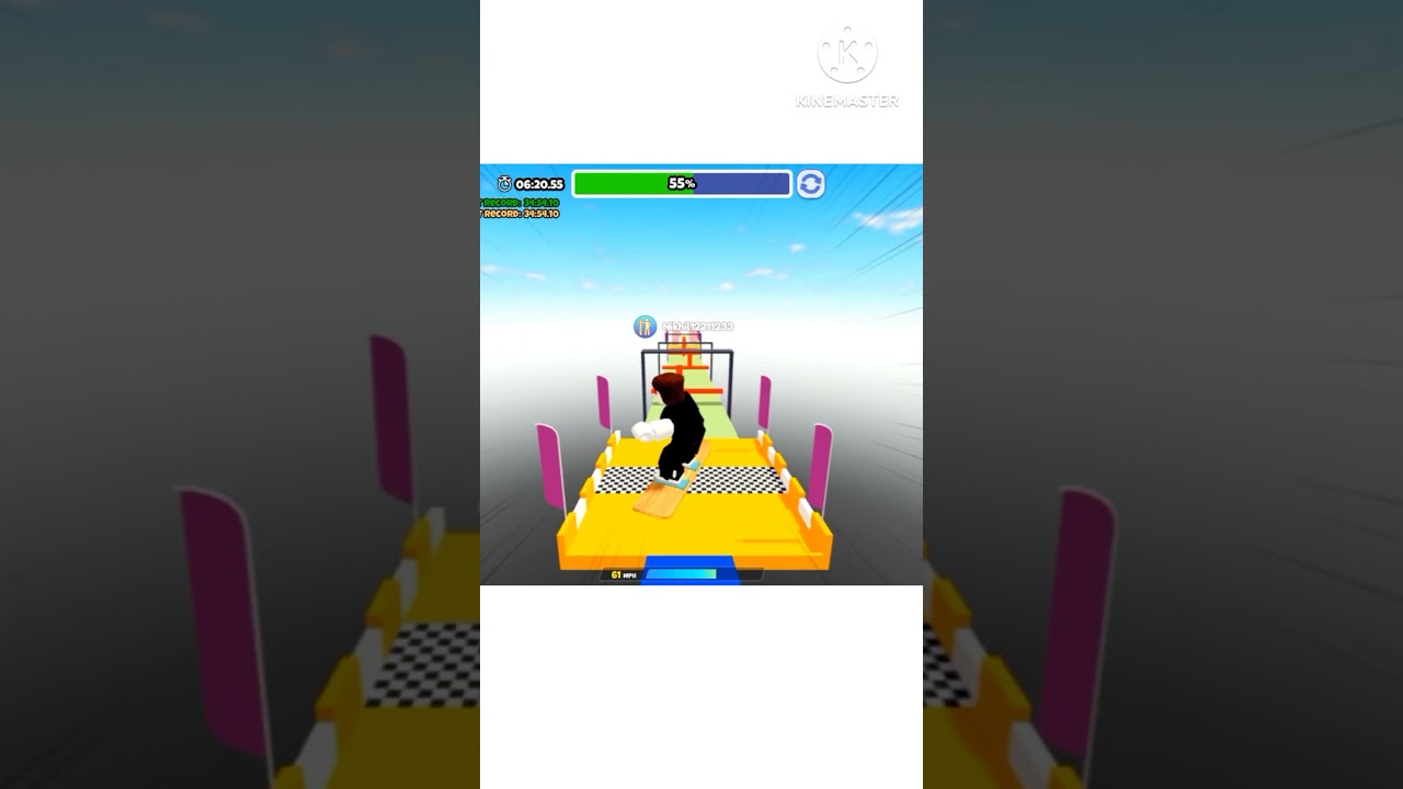 Skateboard Obby in Roblox #shorts #roblox #minecraft #music