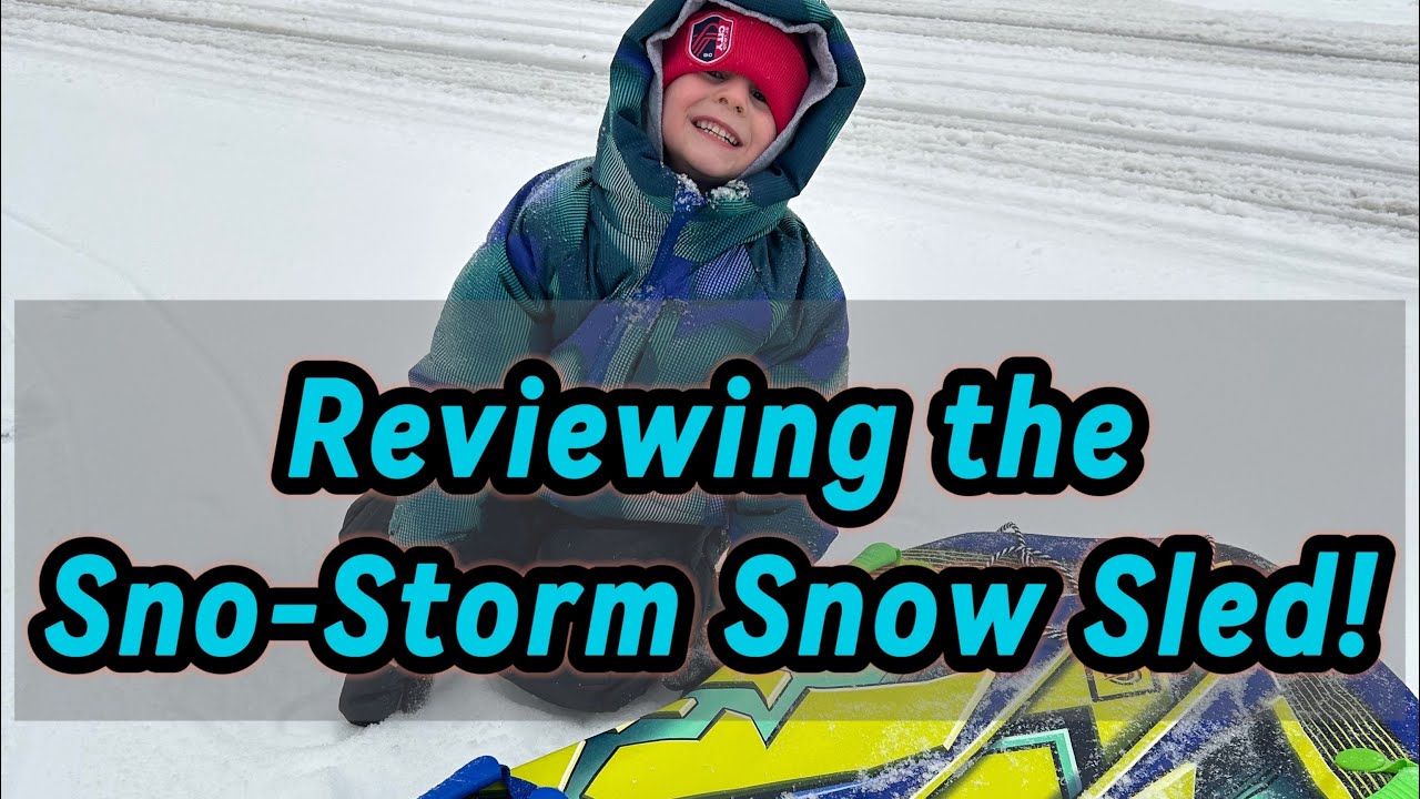 Sledding on our New Sno-Storm Snow Sled after a Massive Snow Storm!