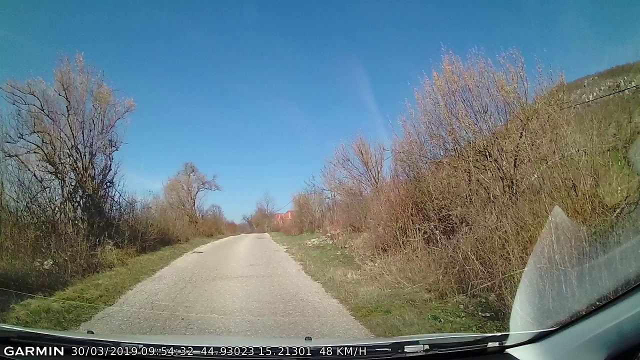 DRIVE #495: Otočac-Drenov Klanac-Brlog-Hrvatsko Polje (Croatia) (timelapse 4x) *Read Description*