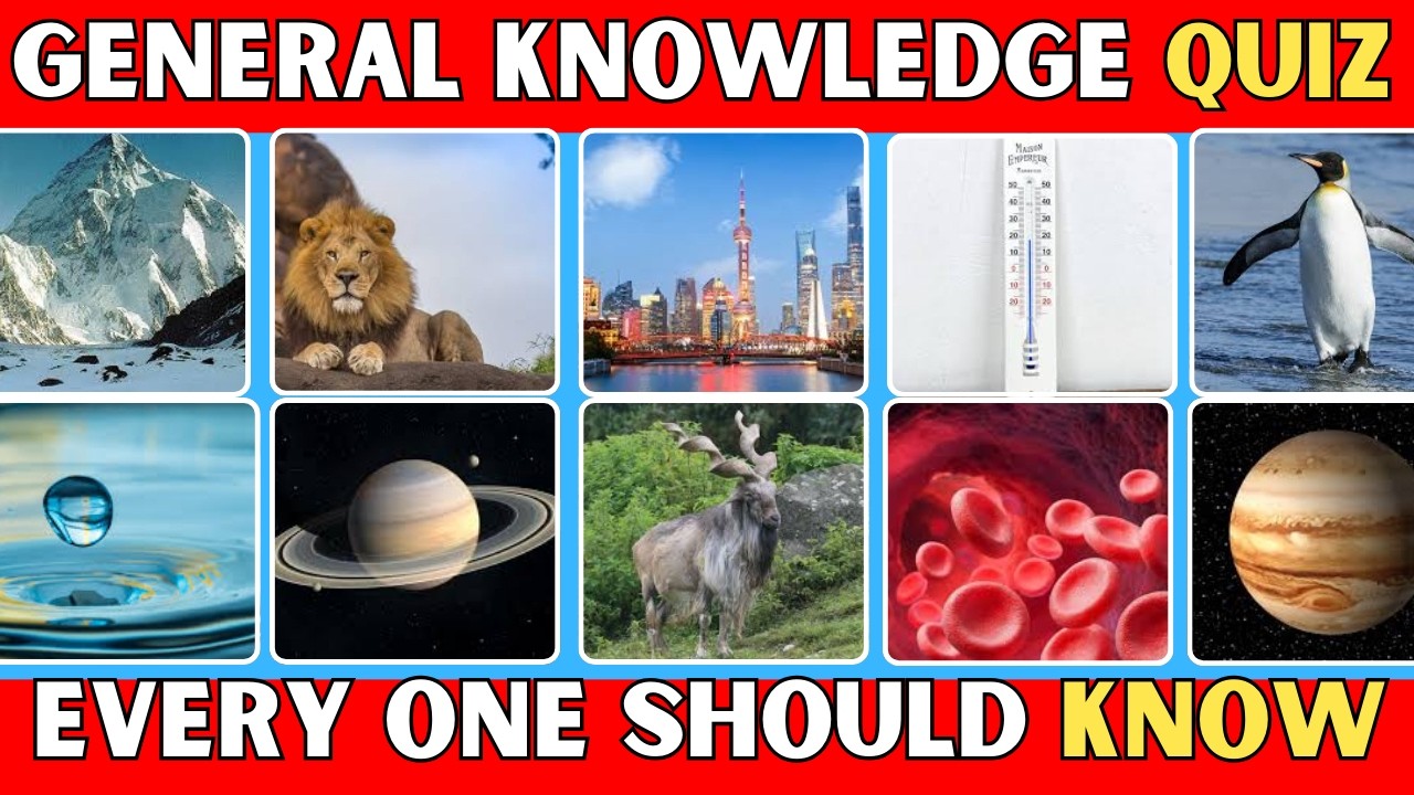 Test Your Brain Power | General Knowledge Questions Quiz | GK Quiz Challenge