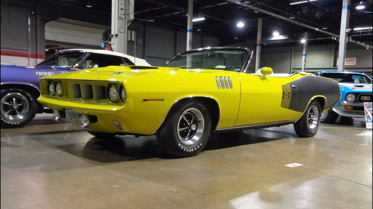 1971 Plymouth Cuda Convertible 383 with A/C & Engine Sounds on My Car Story with Lou Costabile