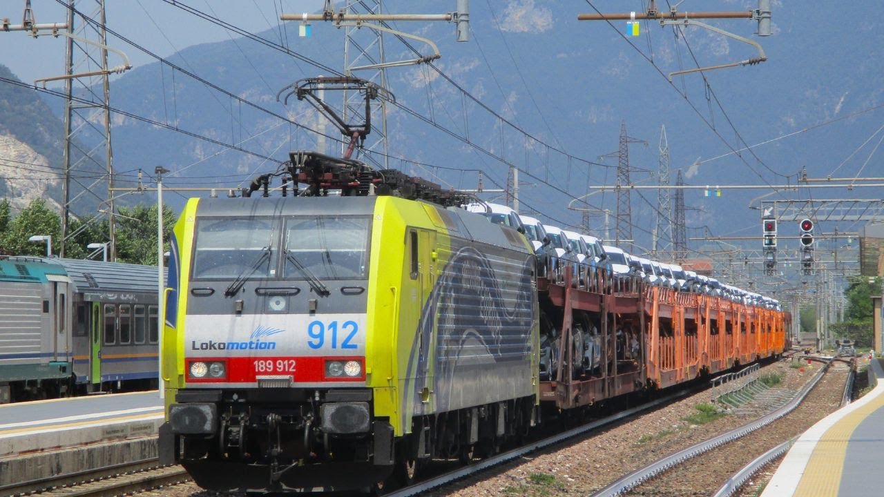 TRENI MERCI in una giornata ESTIVA alla stazione di ALA(TN)