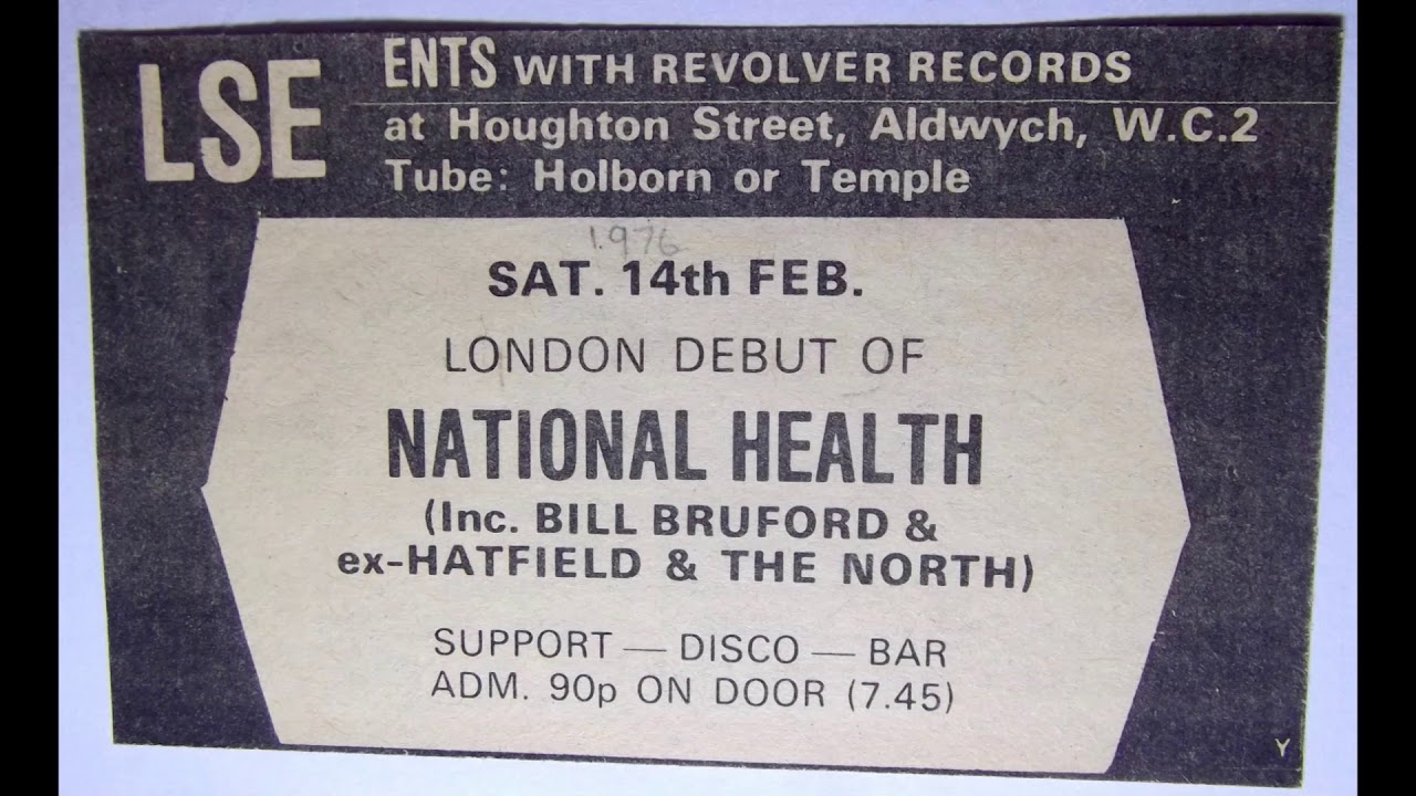 National Health London Debut 14/2/76