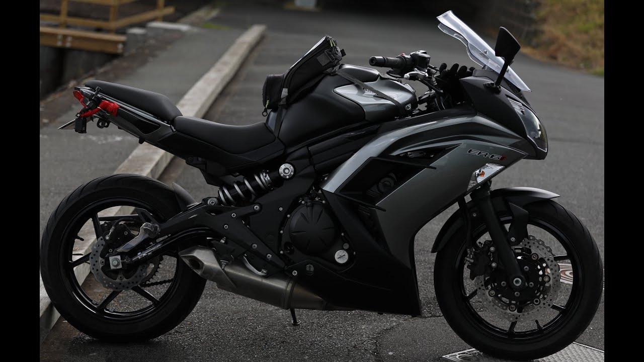 Review - Kawasaki Ninja ER-6F EX650 2014 exhaust sound tailtidy