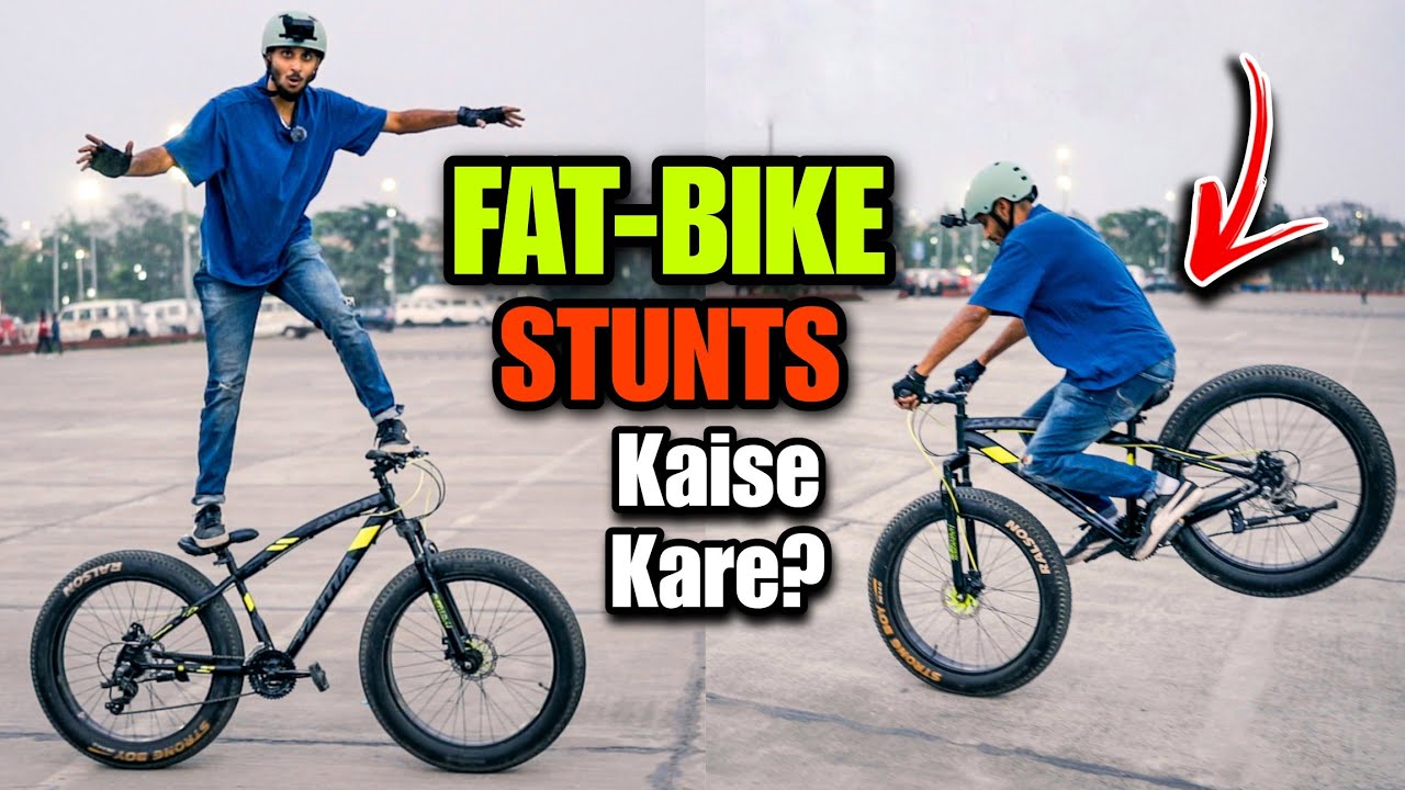EXTREME FAT BIKE TRICKS | How to wheelie?