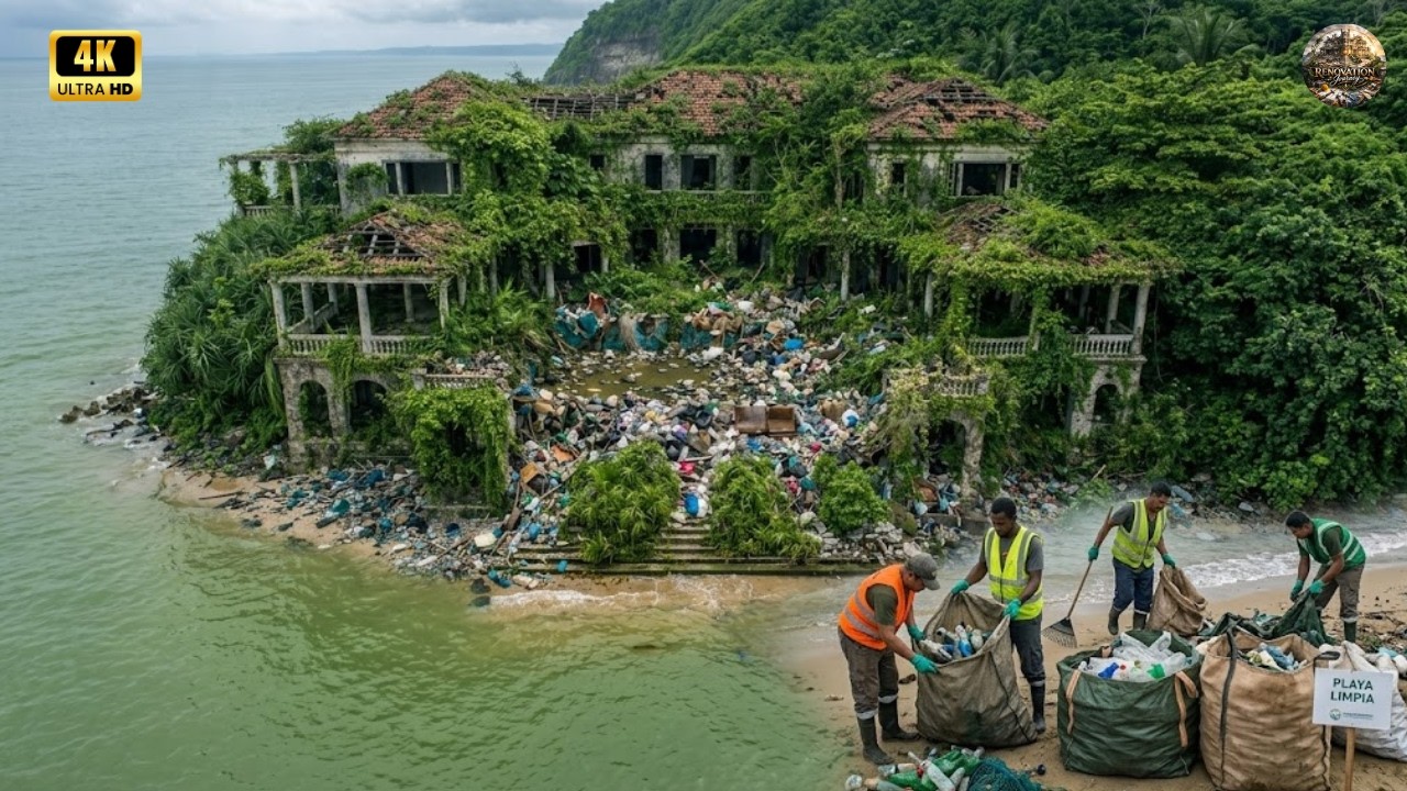 EPIC Cleanup: Abandoned Seaside Mansion Transformation!