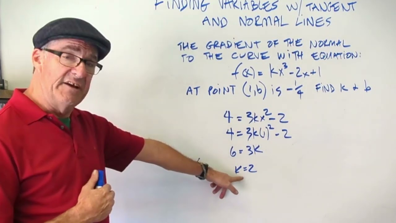 Finding Variables with Normal and Tangent Lines